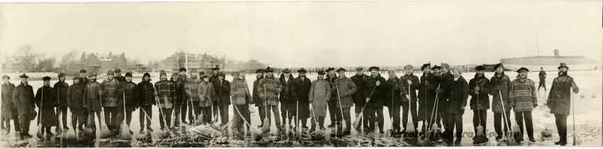 Print, Photographic - Detroit Curling Club Guests of H.E. Dodge - Grosse Pt. Jan. 15th 1916.