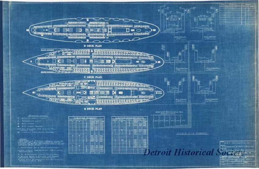 Blueprint - D&C Navigation Co.,
Emergency & Exit Lighting