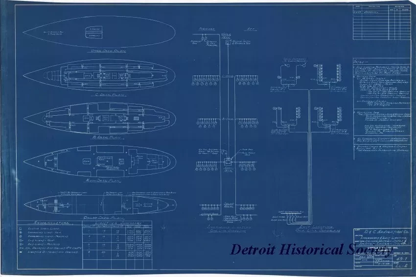 Blueprint - D&C Navigation Co.,
Emergency & Exit Lighting