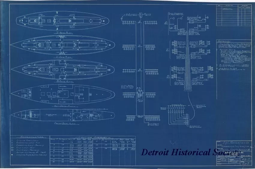 Blueprint - D&C Navigation Co.,
Emergency & Exit Lighting
