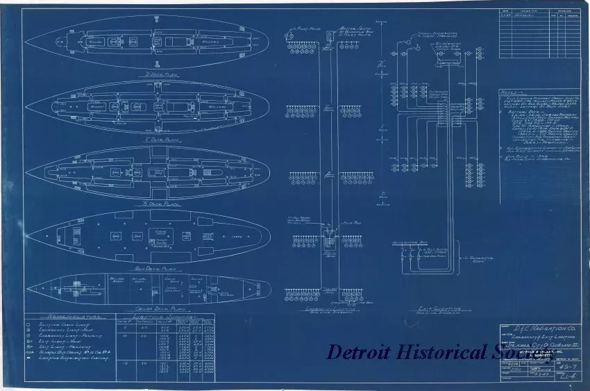 Blueprint - D&C Navigation Co.,
Emergency & Exit Lighting