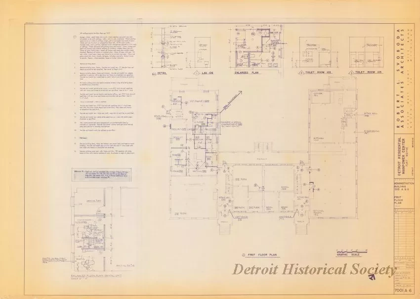 Blueprint - Detroit Residential Manpower Center
Fort Wayne, Detroit, Michigan