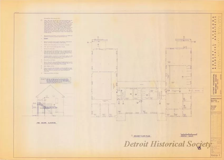 Blueprint - Detroit Residential Manpower Center
Fort Wayne, Detroit, Michigan
