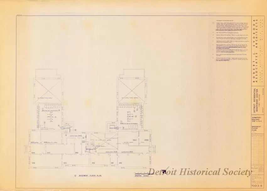 Blueprint - Detroit Residential Manpower Center
Fort Wayne, Detroit, Michigan