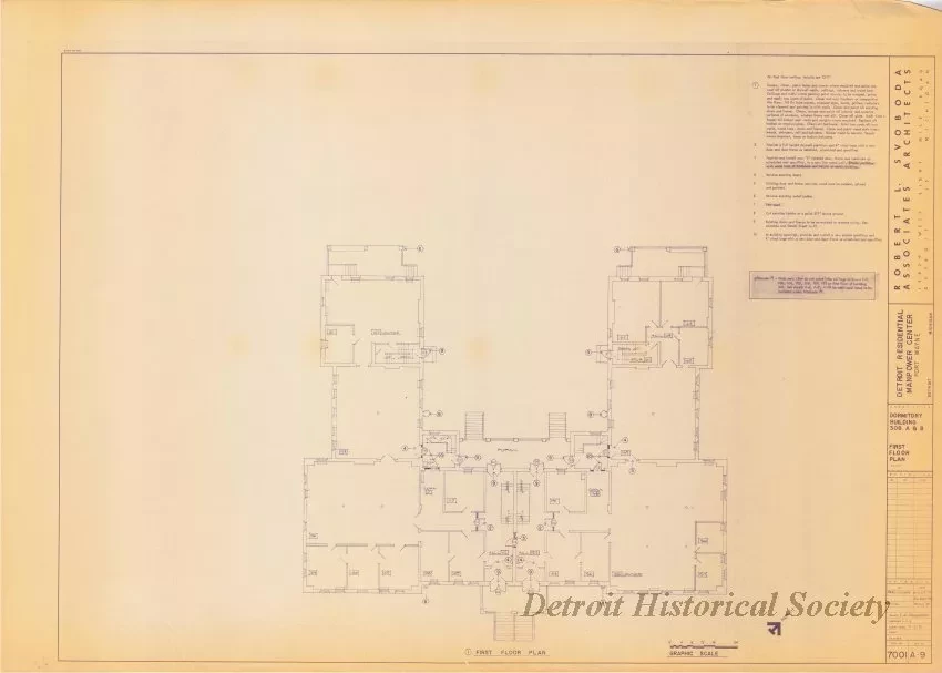 Blueprint - Detroit Residential Manpower Center
Fort Wayne, Detroit, Michigan