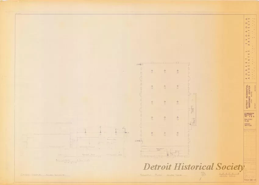 Blueprint - Detroit Residential Manpower Center
Fort Wayne, Detroit, Michigan