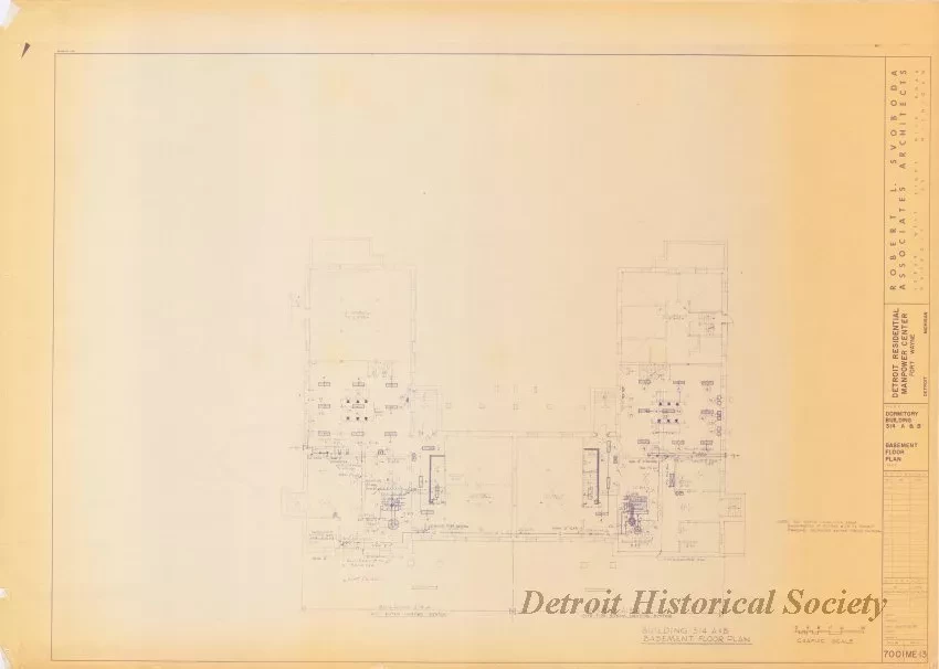 Blueprint - Detroit Residential Manpower Center
Fort Wayne, Detroit, Michigan