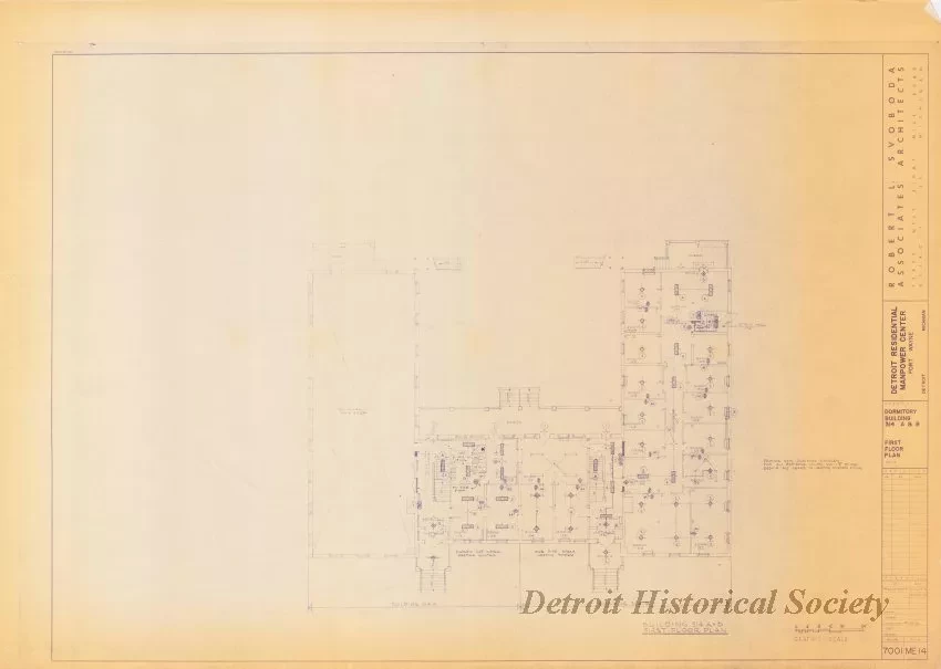 Blueprint - Detroit Residential Manpower Center
Fort Wayne, Detroit, Michigan
