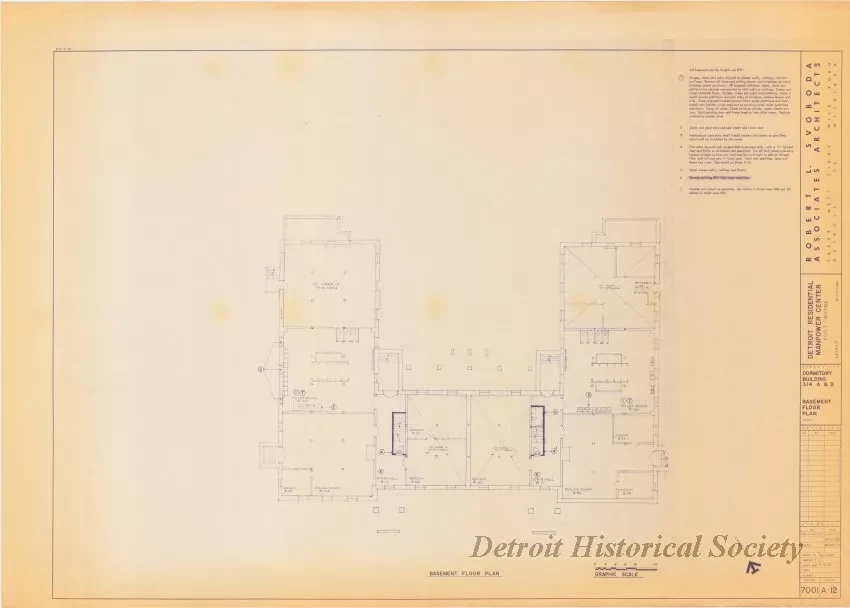 Blueprint - Detroit Residential Manpower Center
Fort Wayne, Detroit, Michigan