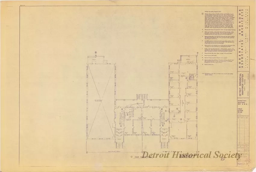 Blueprint - Detroit Residential Manpower Center
Fort Wayne, Detroit, Michigan