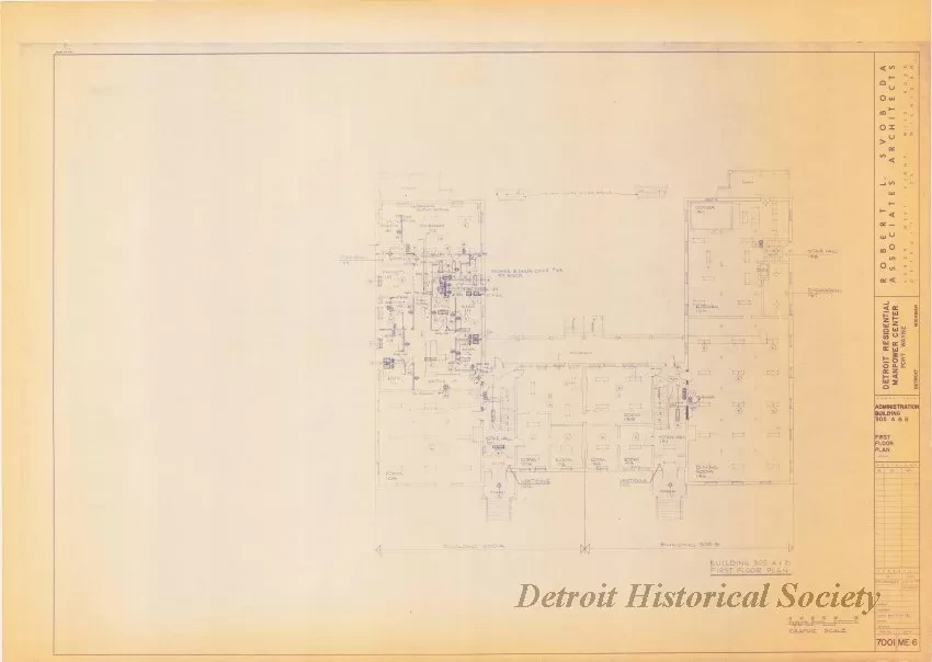 Blueprint - Detroit Residential Manpower Center
Fort Wayne, Detroit, Michigan
