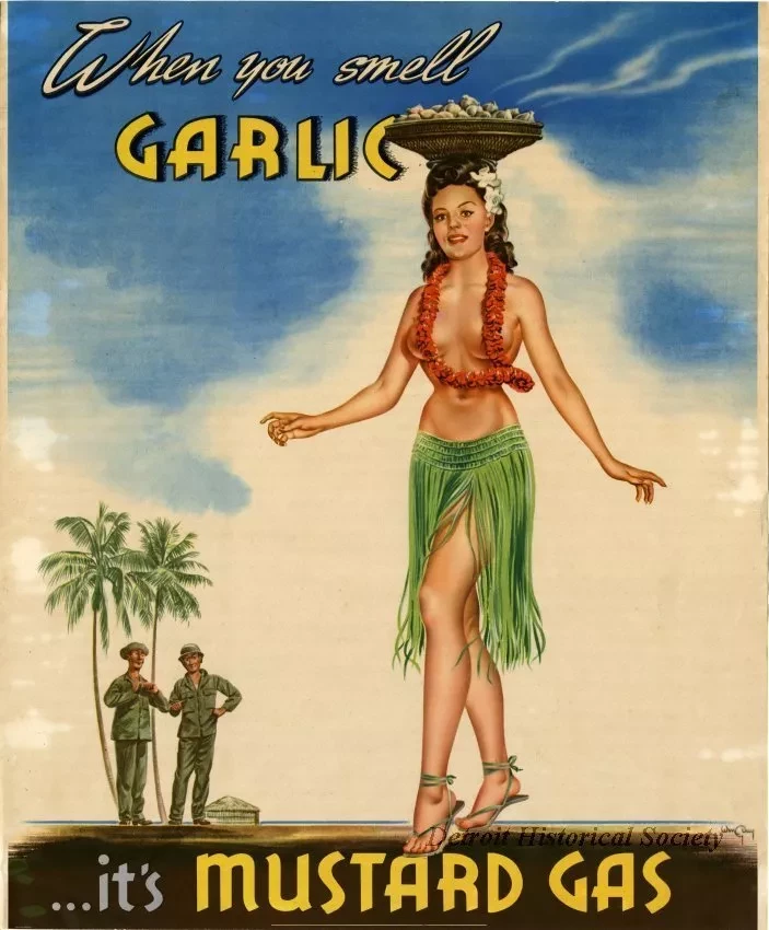 Poster - When you smell GARLIC ...it's Mustard Gas