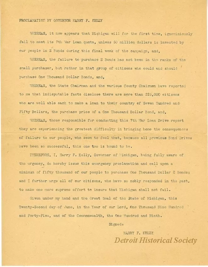 Proclamation