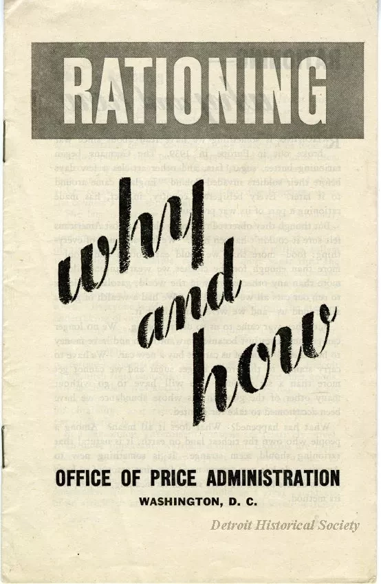 Booklet - Rationing: Why and How