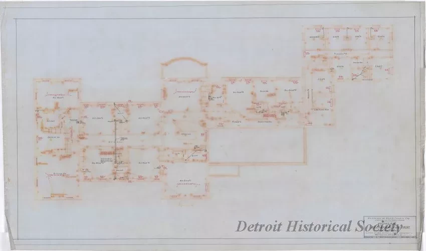 Drawing, Architectural - Residence of Roy Chapin, Esq., Grosse Pointe Farms, Michigan,
Record Map of Mechanical Equipment