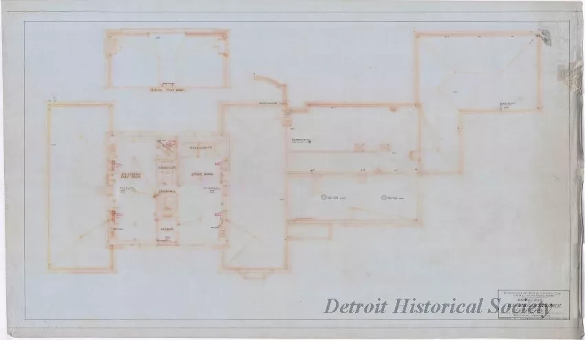 Drawing, Architectural - Residence of Roy Chapin, Esq., Grosse Pointe Farms, Michigan,
Record Map of Mechanical Equipment