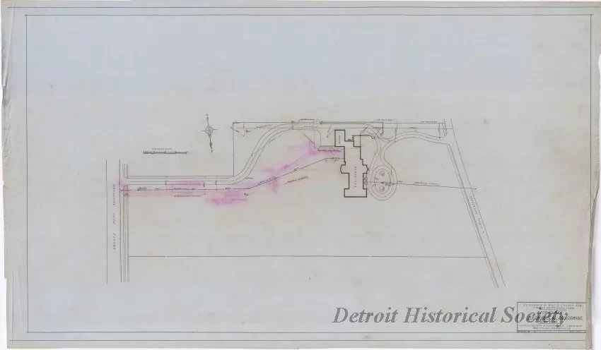 Drawing, Architectural - Residence of Roy Chapin, Esq., Grosse Pointe Farms, Michigan,
Record Map of Mechanical Equipment
