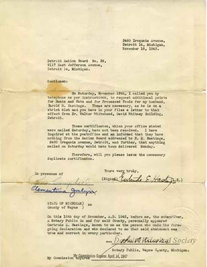 Correspondence