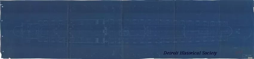 Blueprint - Hull No. 187, Upper Deck Joiner Plans