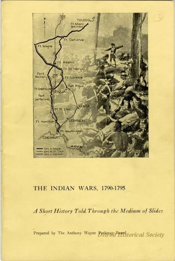 Booklet - The Indian Wars 1790-1795, A Short History Through the Medium of Slides
