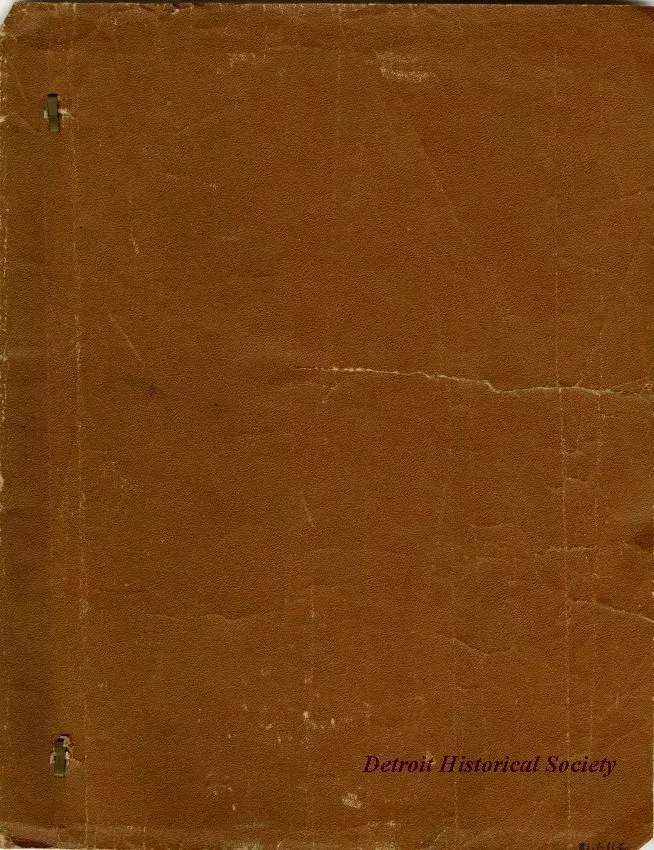 Specification - Specification of Materials and Labor Required for the Construction and Completion of a Garage and Greenhouse for Mr. C. G. Edgar Located at 188 Iroquois Avenue, Detroit.