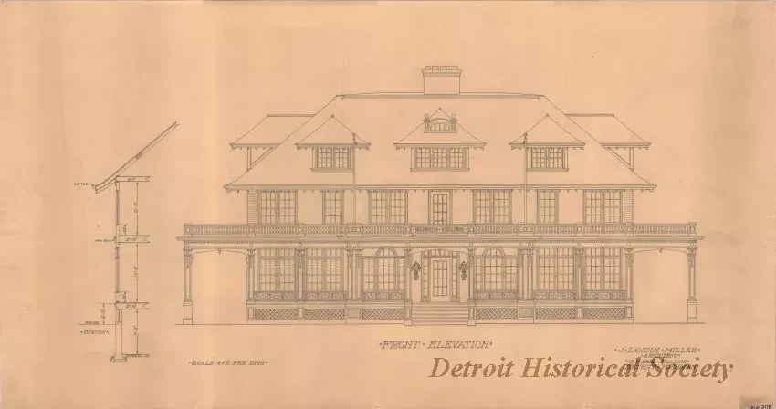 Drawing, Architectural - Rusch House