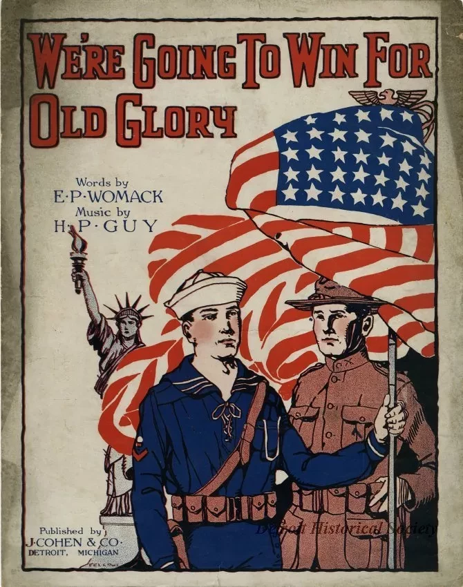 Music, Sheet - We're Going to Win for Old Glory