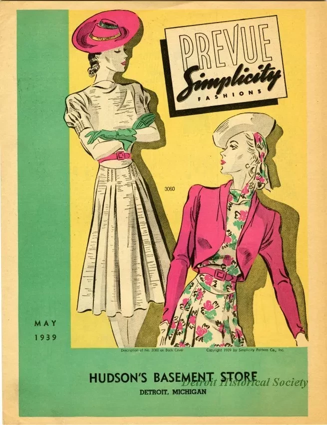 Catalog, Sales - Prevue Simplicity Fashions, May 1939