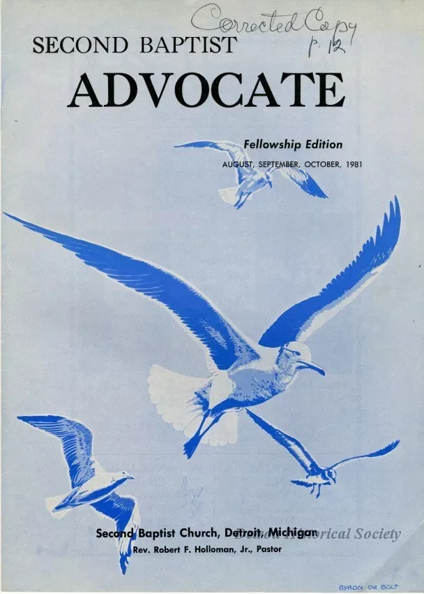 Newsletter - The Second Baptist Advocate, Vol. 30, No. 3, August-October 1981