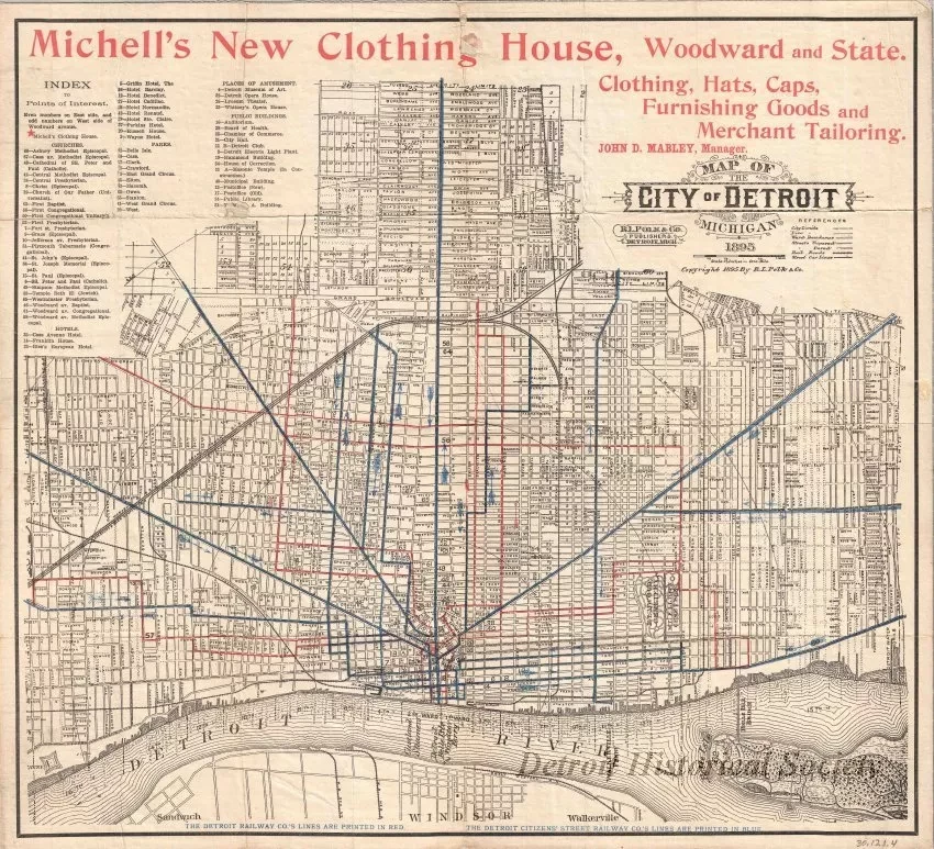 Map - Map of the City of Detroit