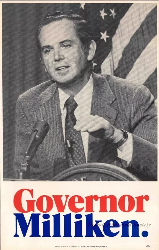 Poster, Political - Governor Milliken