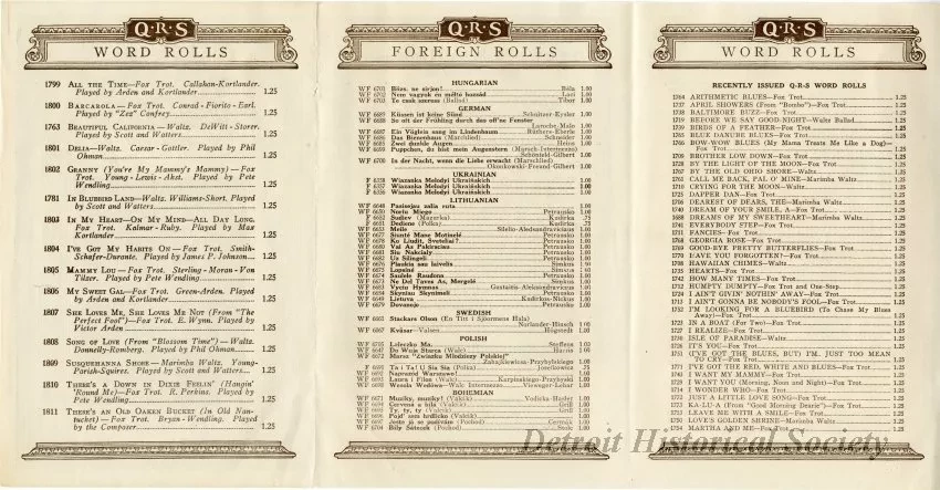 Catalog, Sales