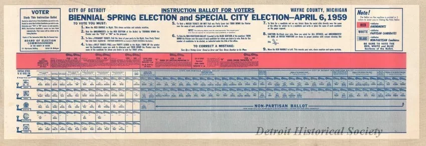 Ballot - Instruction Ballot for Voters