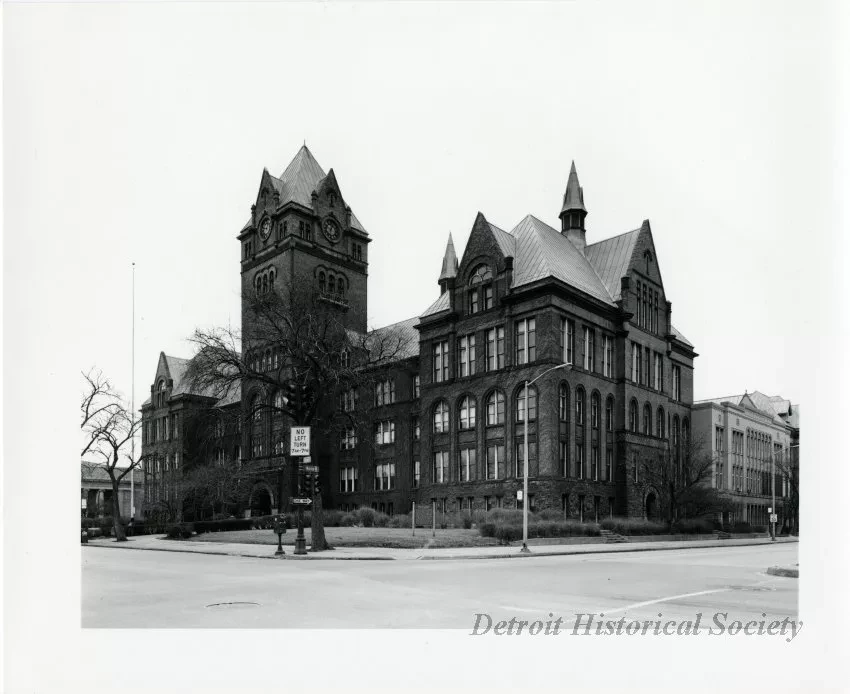 Print, Photographic - Central High School.  Cass & Warren, Det. MI.