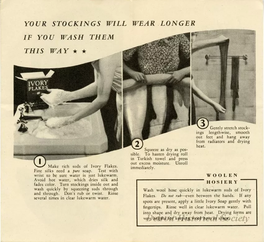 Pamphlet, Instruction - How To Wash Your Stockings