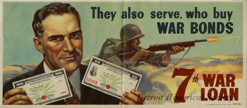 Poster - They also serve, who buy War Bonds