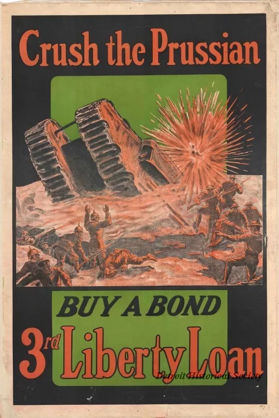 Poster - Crush the Prussian,
Buy A Bond - 3rd Liberty Loan