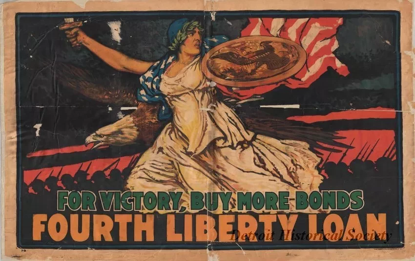 Poster - For Victory, Buy More Bonds - Fourth Liberty Loan