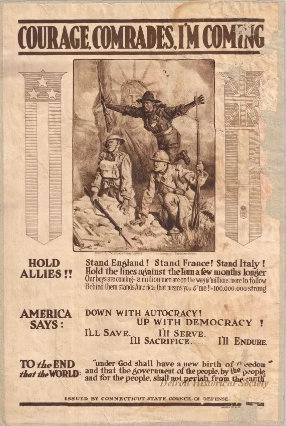 Poster - Courage, Comrades, I'm Coming