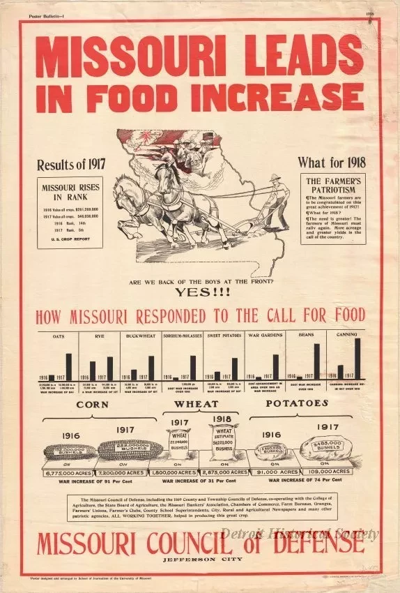 Poster - Missouri Leads in Food Increase