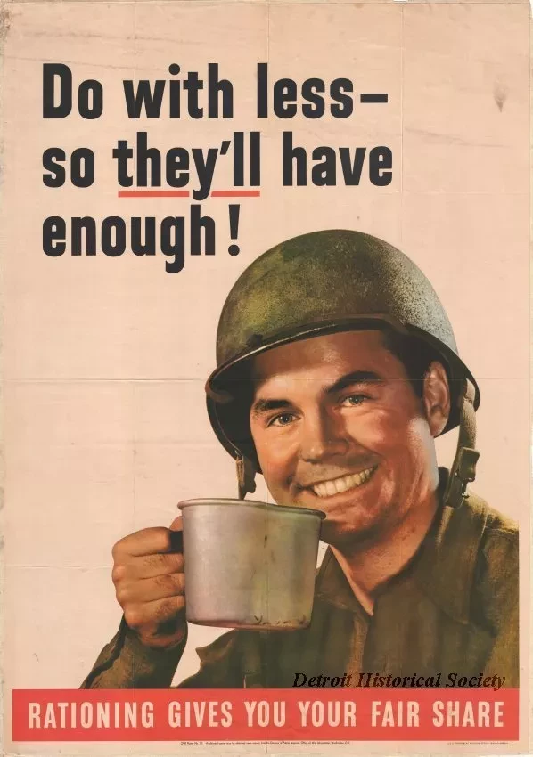 Poster - Do with less - so they'll have enough!
Rationing Gives You Your Fair Share