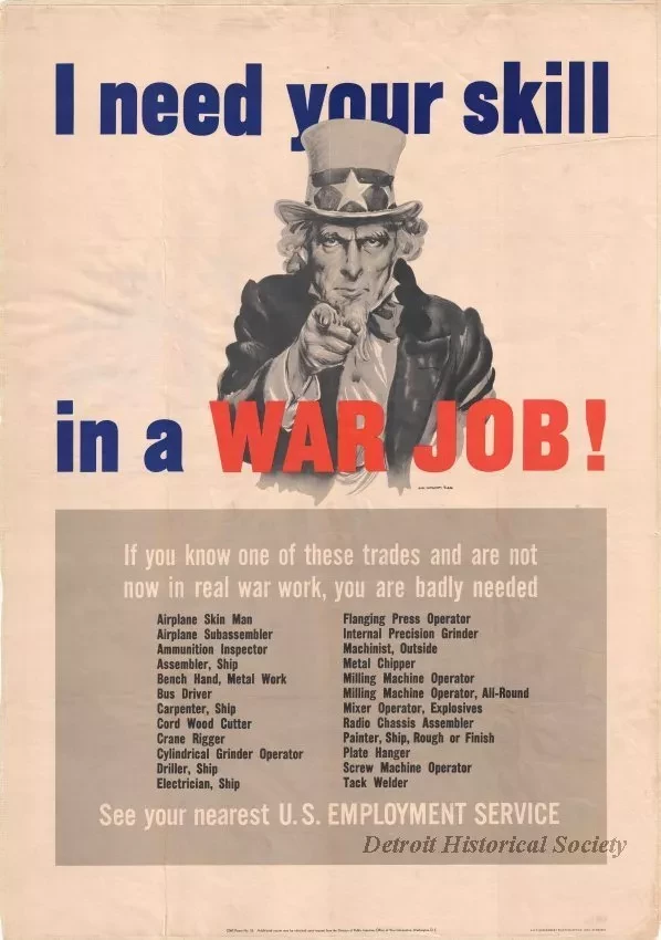 Poster - I need your skill in a War Job!