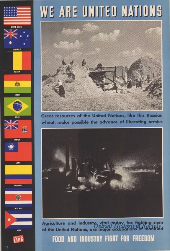 Poster - We Are United Nations - Food And Industry Fight For Freedom