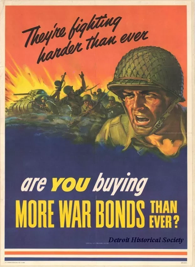 Poster - They're fighting harder than ever -
Are you buying More War Bonds than ever?
