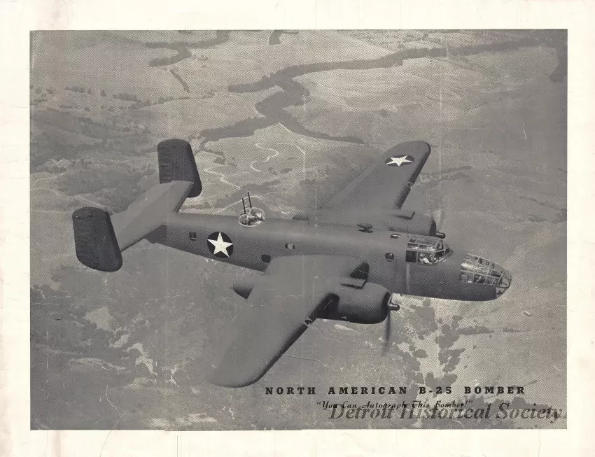 Poster - North American B-25 Bomber,
You Can Autograph This Bomber!