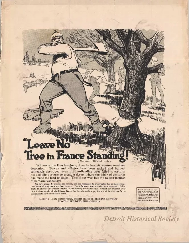 Poster - Leave No Tree in France Standing!