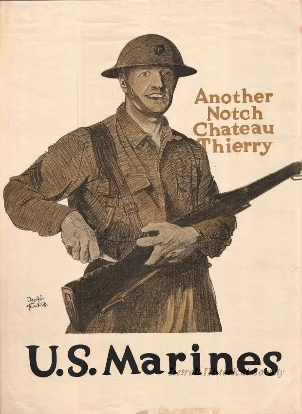 Poster - Another Notch - Chateau Thierry, 
U. S. Marines