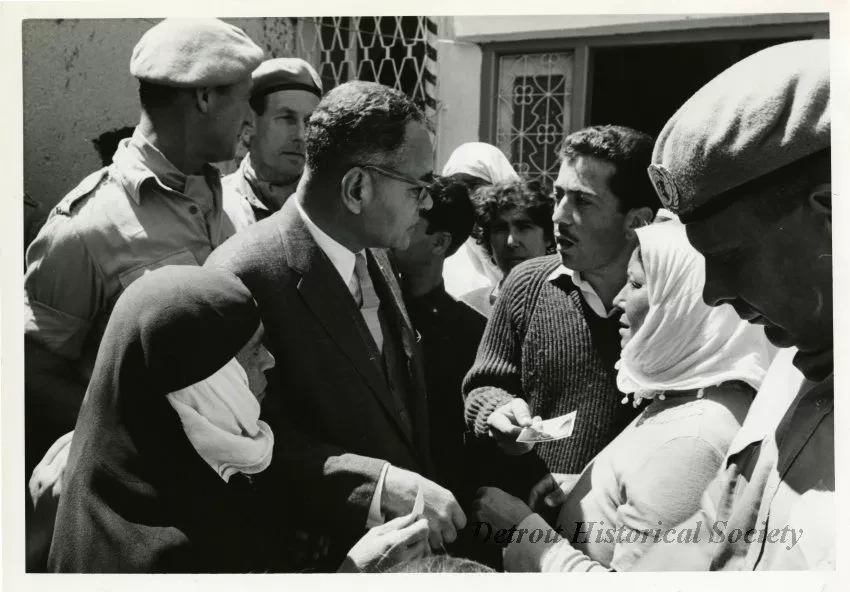 Print, Photographic - Ralph J. Bunche Visits Cyprus