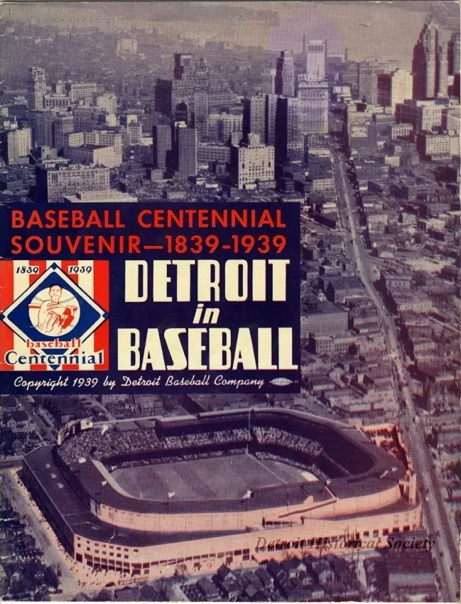Program - Baseball Centennial Souvenir - 1839-1939: Detroit in Baseball