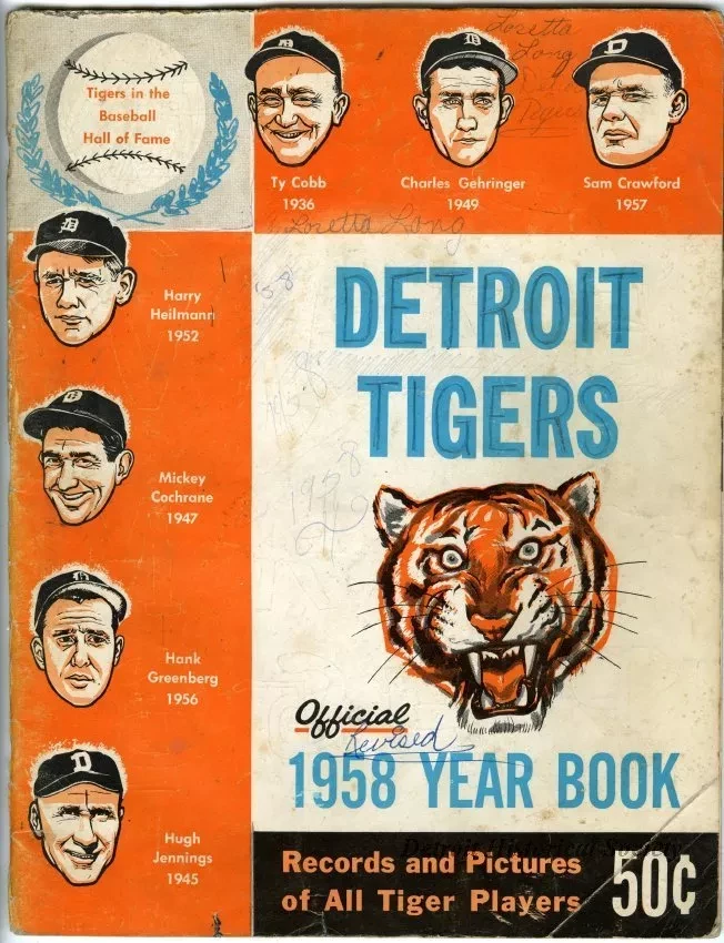 Yearbook - Detroit Tigers Official 1958 Yearbook